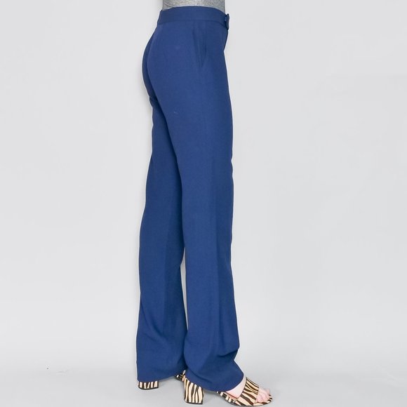 437. RALPH LAUREN Collection Navy Blue Trousers Medium 31”W - Picture 3 of 7